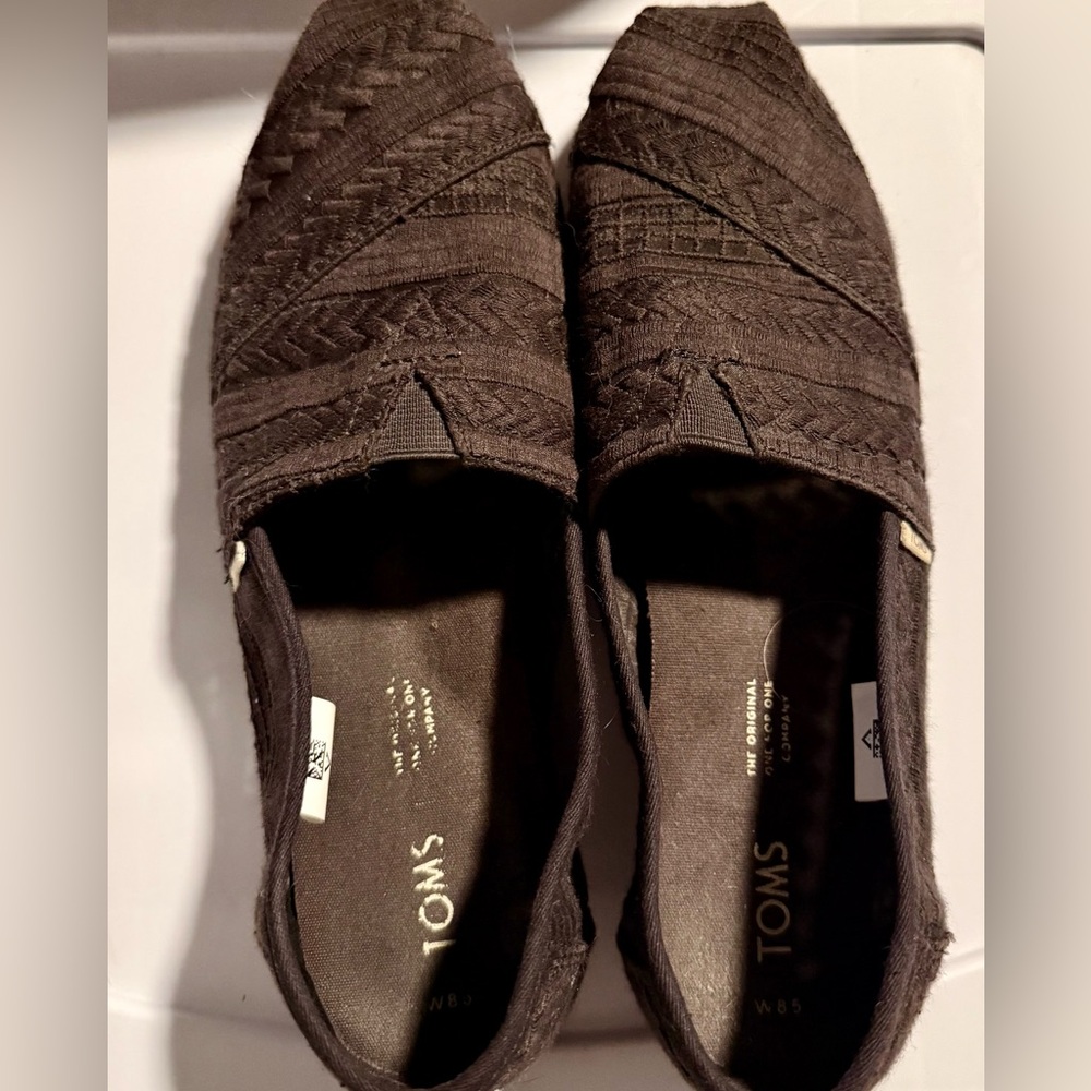 TOMS Women's Classic Slip-On Shoes in Brown